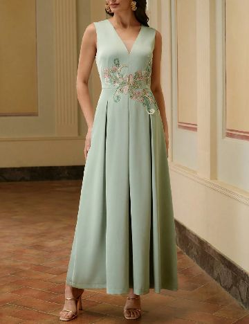 Rochie lunga MOTF, verde