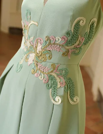 Rochie lunga MOTF, verde