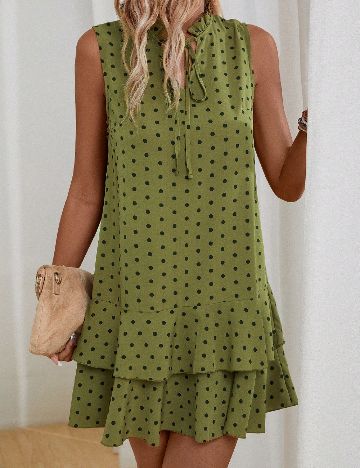 Rochie scurta Emery Rose, verde