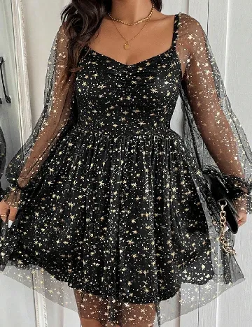 Rochie scurta SHEIN CURVE, negru