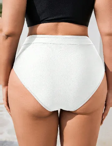 Chilot de  baie SHEIN CURVE, alb