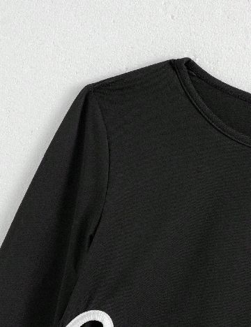 Compleu Shein Kids, negru/gri