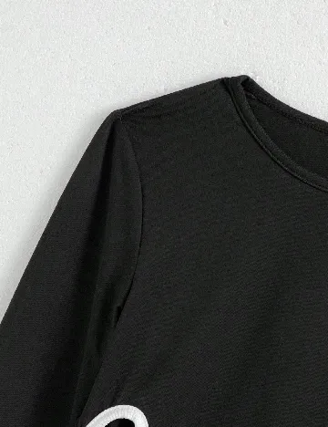 Compleu Shein Kids, negru/gri