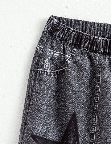 Compleu Shein Kids, negru/gri