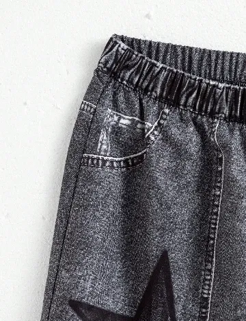 Compleu Shein Kids, negru/gri