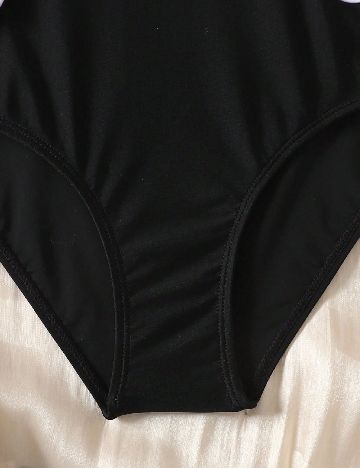 Costum de baie Shein Kids, alb/negru