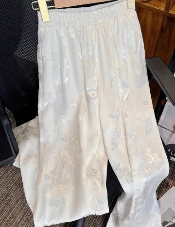 Pantaloni SHEIN, alb