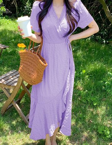 Rochie medie Dazy, mov