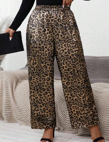 Pantaloni SHEIN CURVE, animal print
