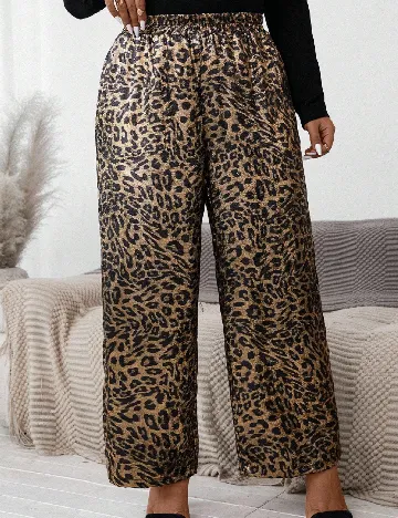 Pantaloni SHEIN CURVE, animal print