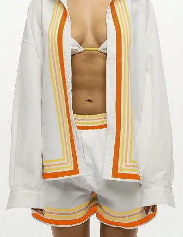 Pantaloni scurti SUMWON, alb