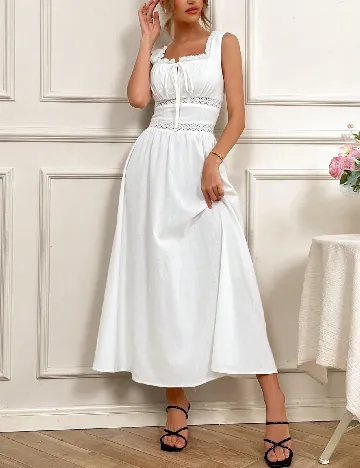 Rochie medie SHEIN, alb