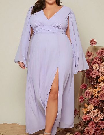 Rochie lunga SHEIN CURVE, lila