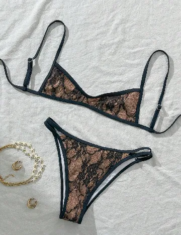 Costum de baie SHEIN, negru