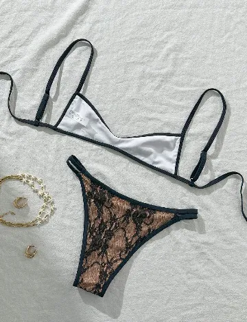 Costum de baie SHEIN, negru