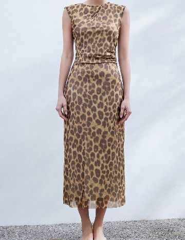 Rochie medie SHEIN, animal print