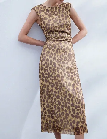 Rochie medie SHEIN, animal print