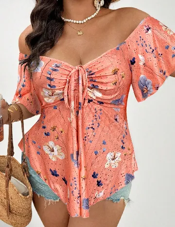 Bluza SHEIN CURVE, corai