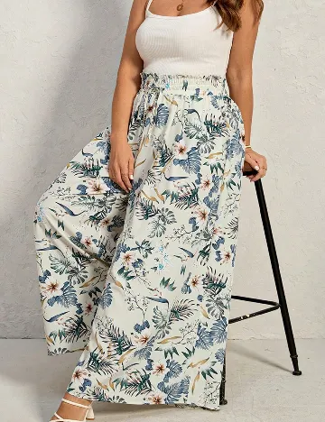 Pantaloni SHEIN CURVE, floral print