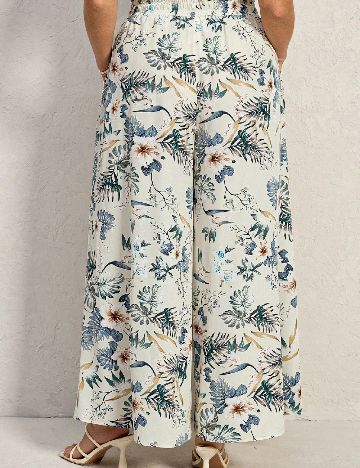 Pantaloni SHEIN CURVE, floral print