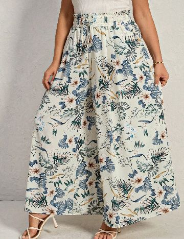 Pantaloni SHEIN CURVE, floral print