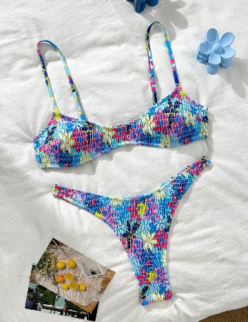 Costum de baie SHEIN, mix culori