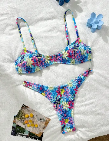 Costum de baie SHEIN, mix culori