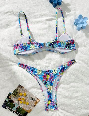 Costum de baie SHEIN, mix culori