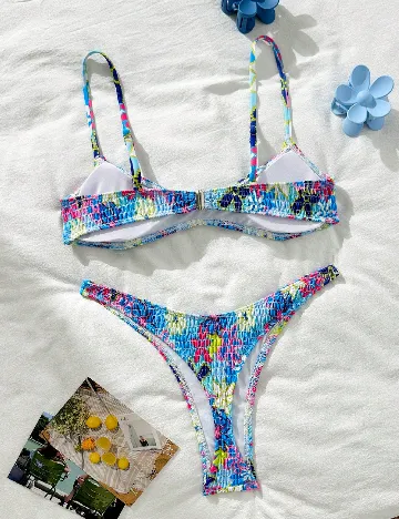 Costum de baie SHEIN, mix culori