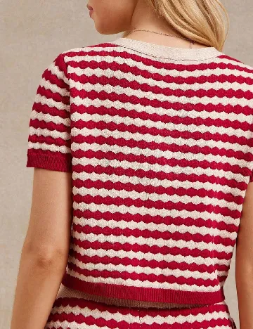 Bluza Westfade, rosu/crem