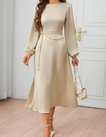 Rochie medie SHEIN, bej