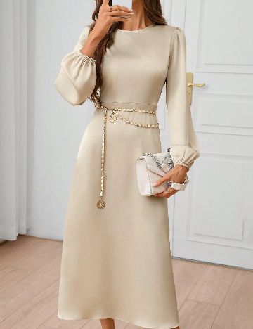 Rochie medie SHEIN, bej