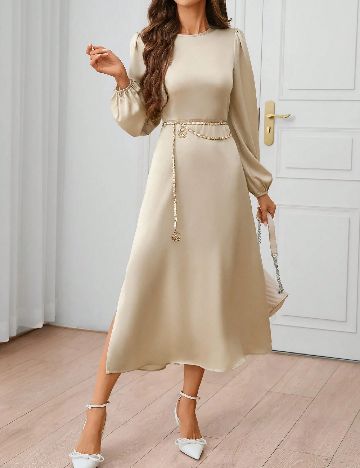 Rochie medie SHEIN, bej