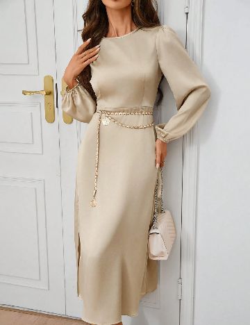 Rochie medie SHEIN, bej