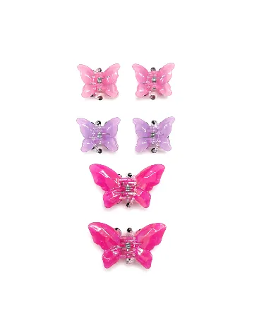 Set clame de par 6 bucati Little Concepts, mix culori