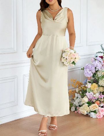 Rochie lunga SHEIN CURVE, bej