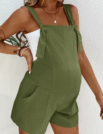 Salopeta SHEIN Maternity, verde