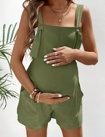 Salopeta SHEIN Maternity, verde