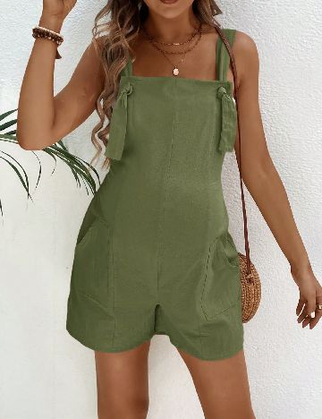 Salopeta SHEIN Maternity, verde