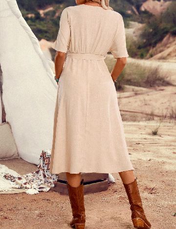 Rochie medie SHEIN, crem