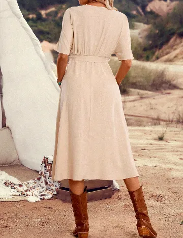 Rochie medie SHEIN, crem