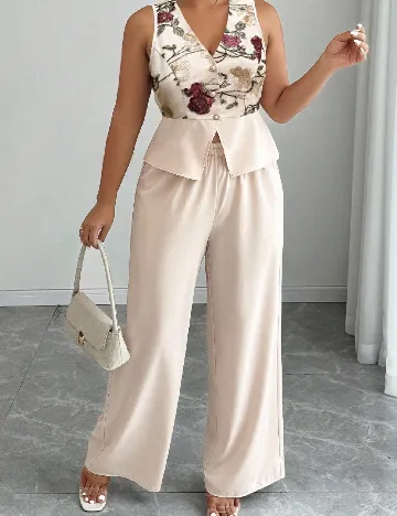 Compleu SHEIN CURVE, crem