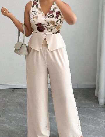 Compleu SHEIN CURVE, crem