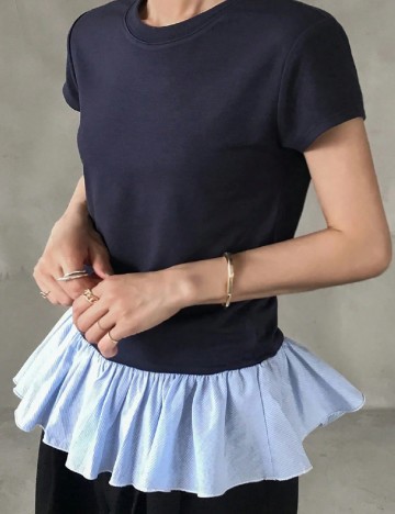 Bluza Friful, bleumarin