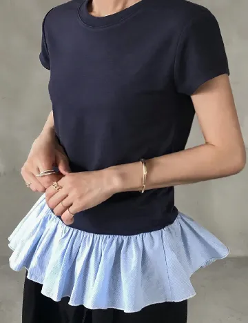 Bluza Friful, bleumarin