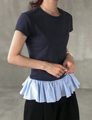 Bluza Friful, bleumarin