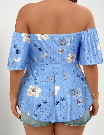 Bluza SHEIN CURVE, albastru