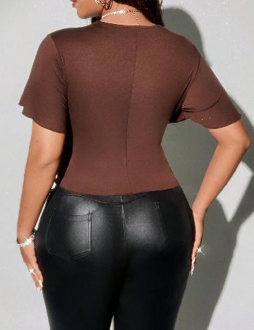 Bluza SHEIN CURVE, maro