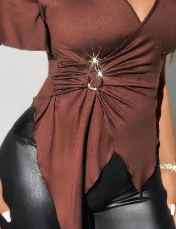 Bluza SHEIN CURVE, maro