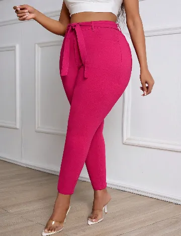 Pantaloni SHEIN CURVE, roz